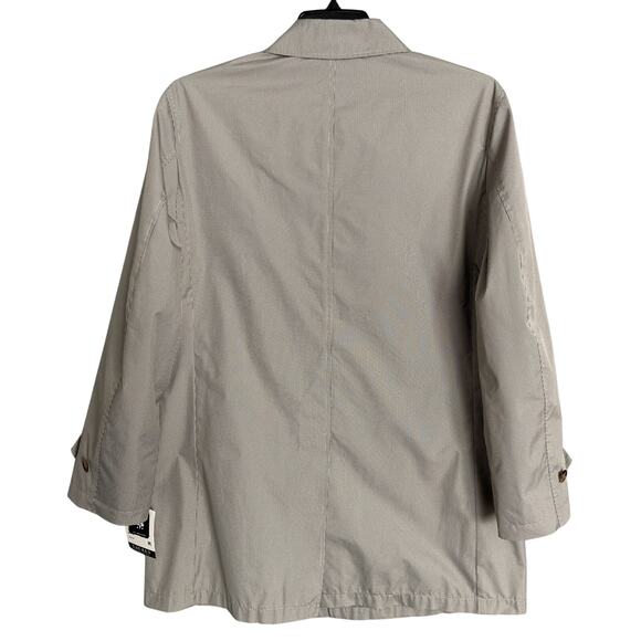 Lauren Ralph Lauren Coat Men's 38R Raincoat Stanza Cream Brown Houndstooth NEW - Picture 4 of 11